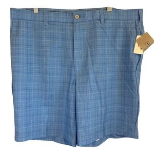 NWT Men's PGA TOUR Nautical Blue Flat Front Golf Shorts 9" Size‎ 40 $68